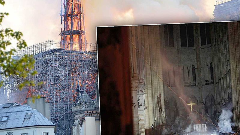 Notre-Dame po pożarze. Zdjęcia wnętrz