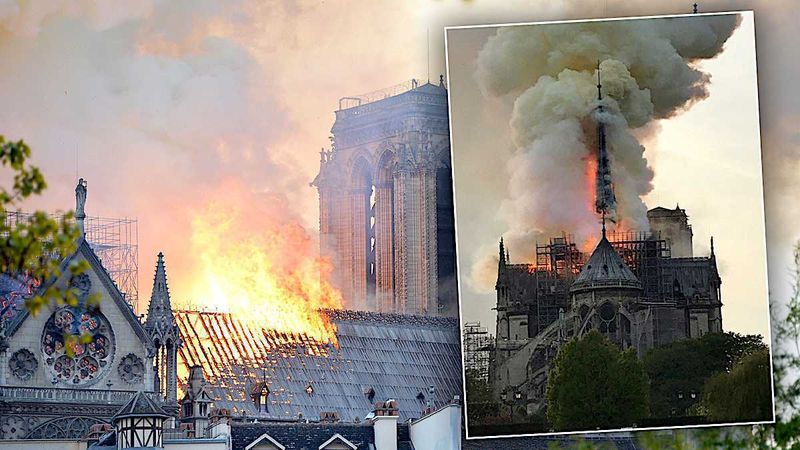 PILNE: Płonie katedra Notre Dame w Paryżu! Trwa ewakuacja oraz wielka akcja ratunkowa! [WIDEO]