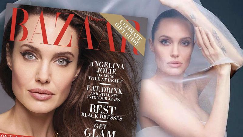 Angelina Jolie w Harper's Bazaar