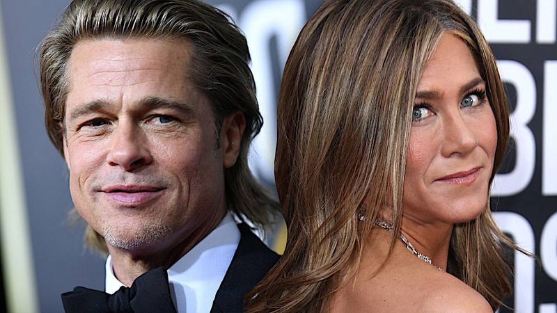 Brad Pitt, Jennifer Aniston – Złote Globy 2020