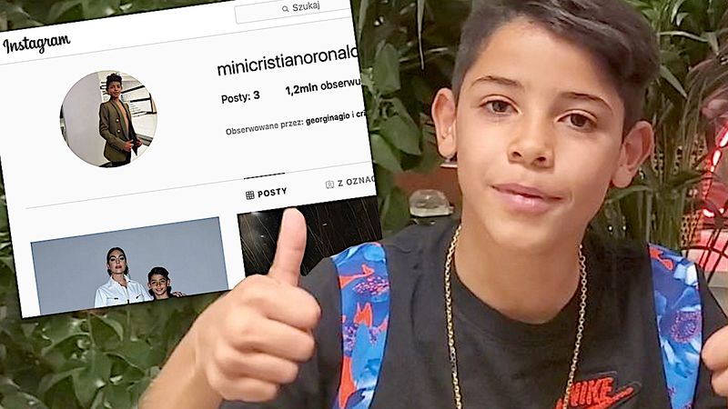 Syn Cristiano Ronaldo na Instagramie