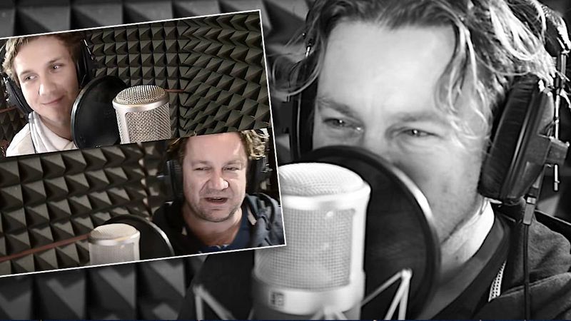 Antek i Paweł Królikowscy w utworze „Tata mój”. Po śmierci aktora nagranie wyciska łzy… [WIDEO]