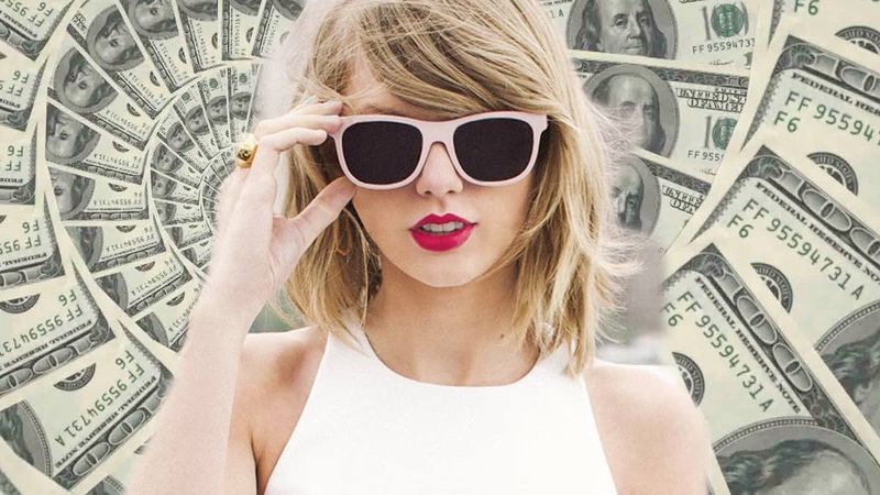 Taylor Swift pieniądze