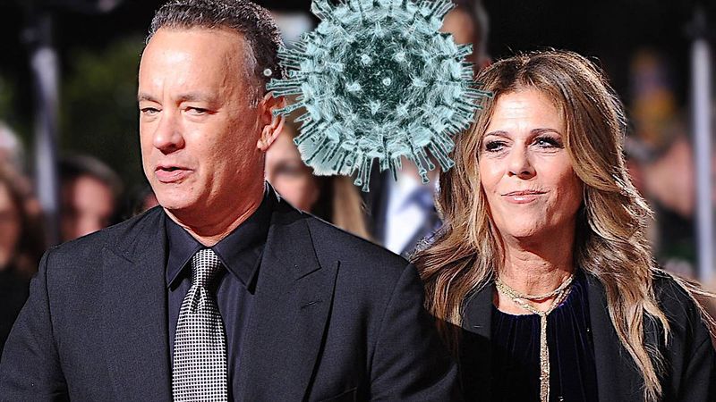 Tom Hanks z żoną, koronawirus