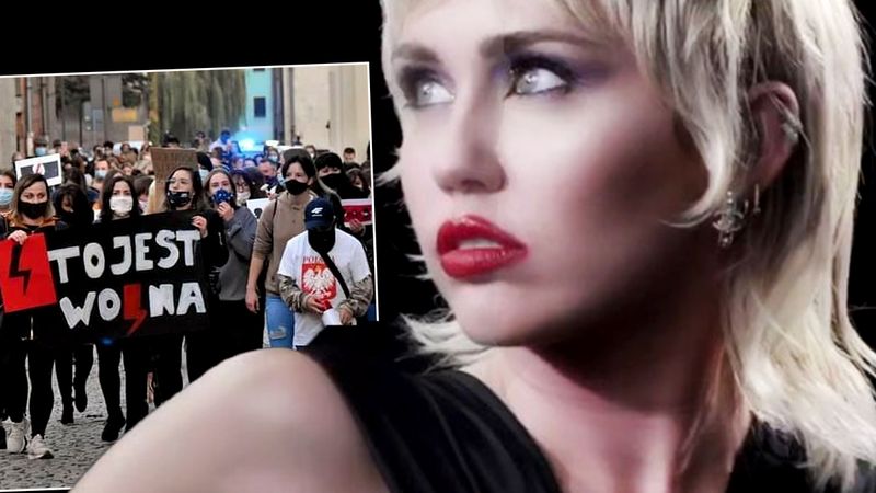 Miley Cyrus oburzona sytuacją w Polsce. Wsparła Strajk Kobiet mocnym wpisem