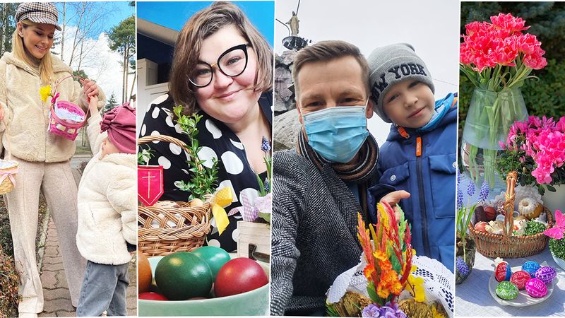 Wielkanoc 2021: Gwiazdy chwalą się koszyczkami: Dominika Gwit, Paulina Sykut, Marcin Mroczek