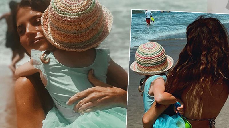Weronika Rosati na plaży