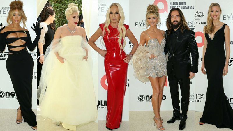 Oscarowa impreza u Eltona Johna: Jayne Semour, Heidi Klum, Donatella Versace, Lady Gaga…