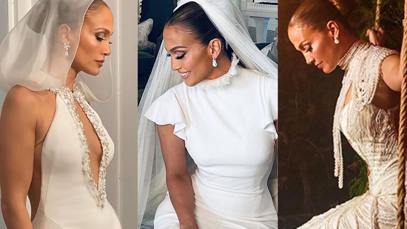 Trzy suknie ślubne Jennifer Lopez
