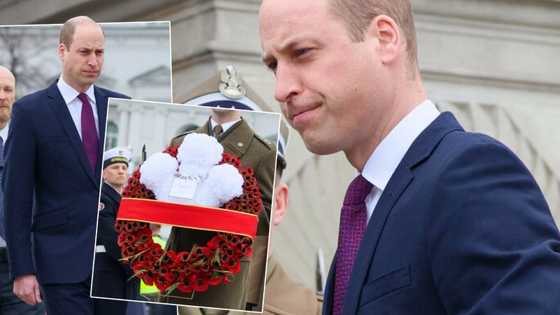 Książę William przy Grobie Nieznanego Żołnierza. Złożył wieniec z wyjątkową dedykacją