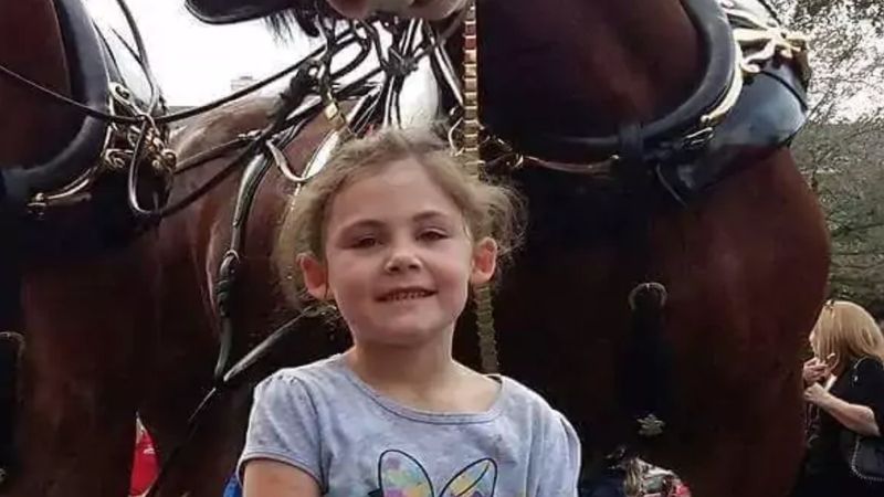 Zrobił córce zdjęcie z koniem. Jeden szczegół sprawia, że fotka staje się hitem całego Internetu