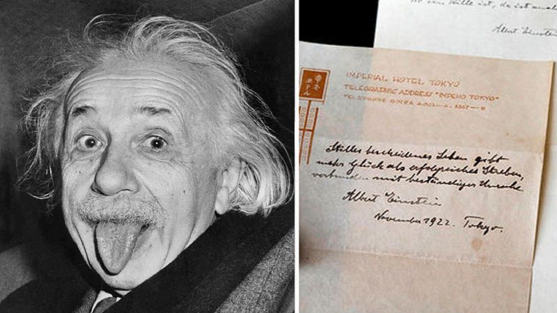 Teoria szczęścia według Einsteina – odnaleziono prywatne zapiski i refleksje naukowca