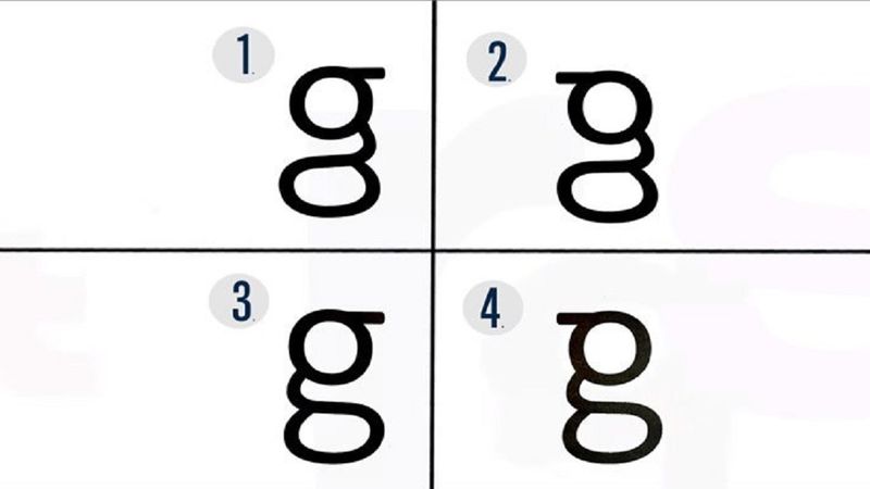 Większość osób nie jest w stanie rozpoznać litery „g” choć widuje ją każdego dnia