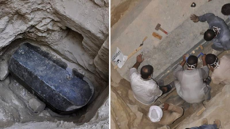 Archeolodzy otworzyli 2,5-metrowy sarkofag tajemniczego „giganta” znalezionego w Egipcie
