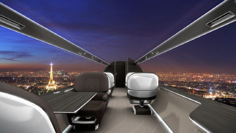 Samolot bez okien oferuje pasażerom panoramiczny widok. Niezapomniane wrażenia gwarantowane