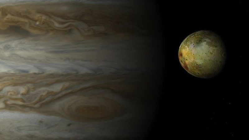 Sonda Juno uchwyciła spektakularny wybuch wulkanu na Io, jednym z księżyców Jowisza