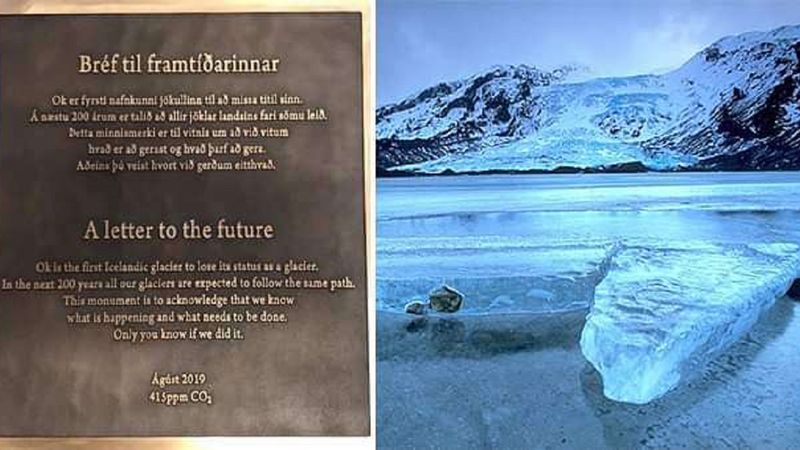 Pierwszy lodowiec utracony na skutek zmian klimatycznych zostanie upamiętniony tablicą