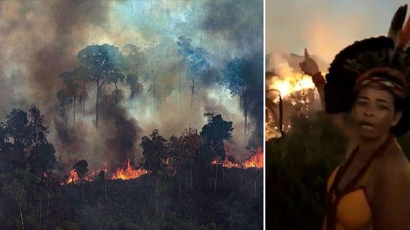 Lasy deszczowe Amazonii wciąż płonął. Rdzenni mieszkańcy rozpaczliwie nawołują o pomoc