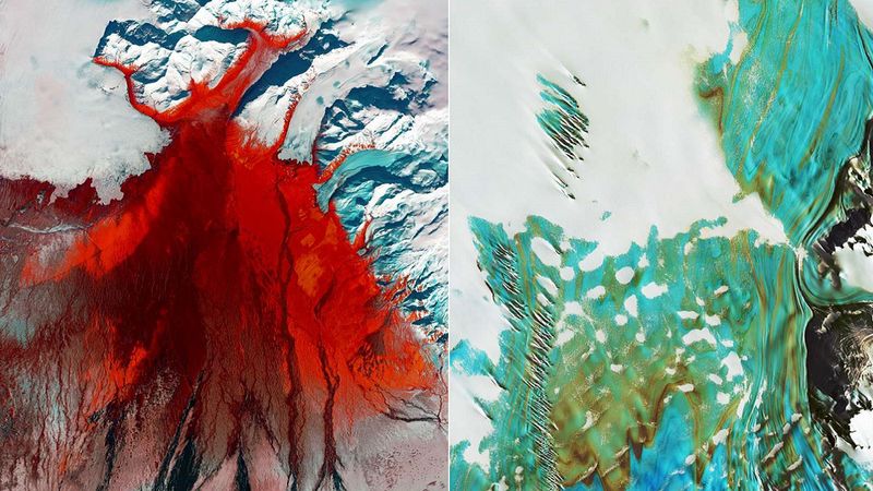 Te zapierające dech w piersiach zdjęcia satelitarne ukazują piękno i różnorodność Ziemi