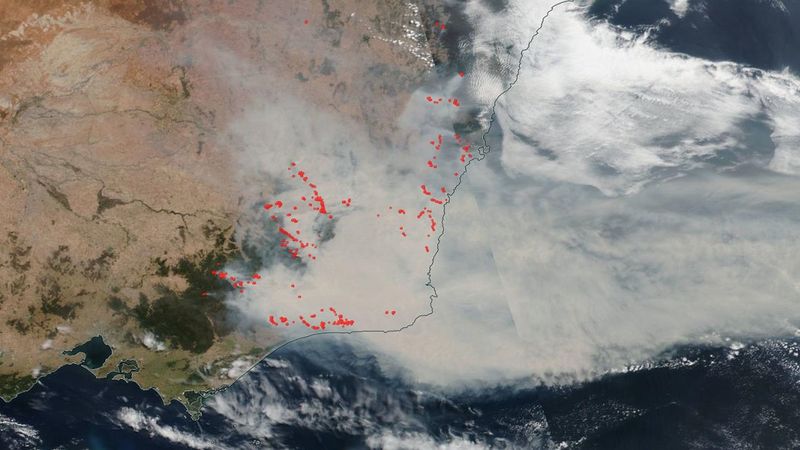 Dym z australijskich pożarów okrążył Ziemię i dostał się do stratosfery