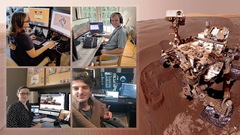 Oto jak pracownicy NASA obsługują łazik Curiosity z własnych domów