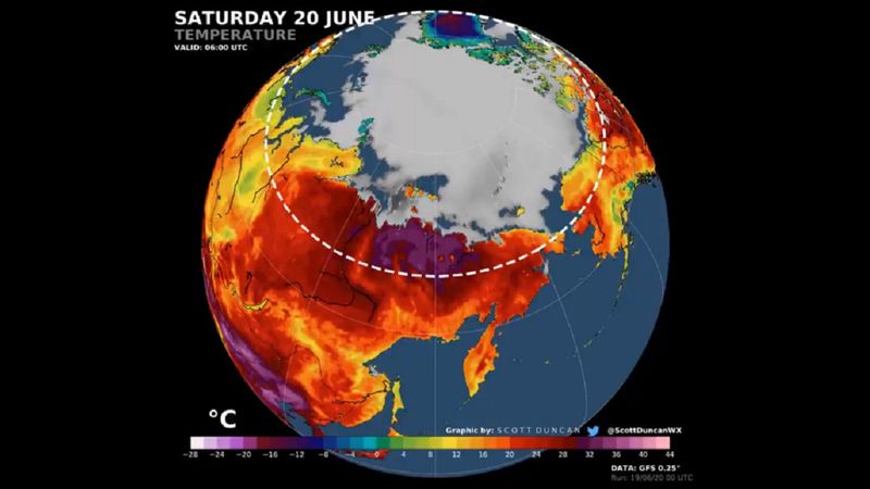 Rekordowe upały – termometry w Kole Podbiegunowym pokazały 38° Celsjusza