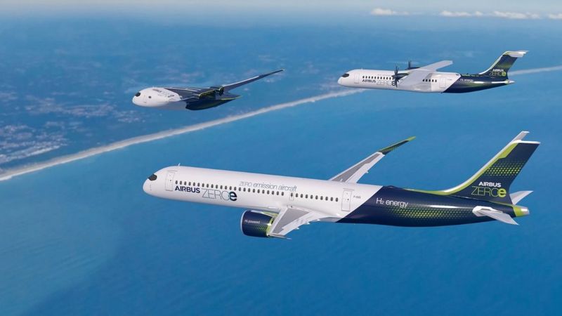 Airbus przedstawia wizję ekologicznej floty samolotów przyszłości