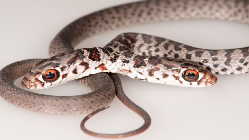 Znaleziono dwugłowego węża z niezależnymi mózgami, które nie we wszystkim się zgadzają