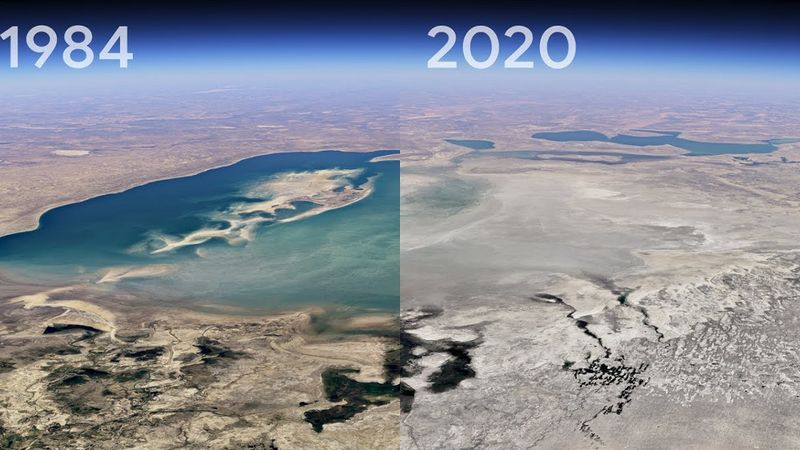 Nowa funkcja poklatkowa w Google Earth pokazuje, jak drastycznie zmienia się nasza planeta