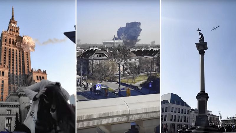 Bombardowanie Warszawy. Kontrowersyjna symulacja przedstawia atak na naszą stolicę