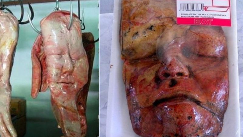 W Bangkoku sprzedaje się ludzkie części ciała. Obrzydliwe, ale ludzie to jedzą.