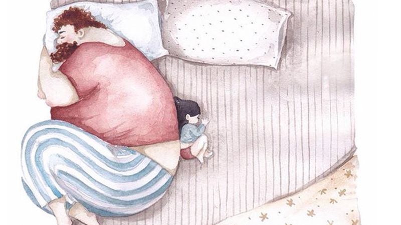 Poruszające ilustracje, które przedstawiają miłość tatusiów względem swoich małych córeczek