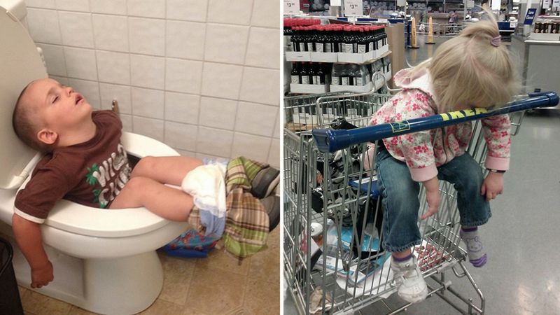 20 zabawnych zdjęć pokazujących, że dzieci mogą zasnąć dosłownie wszędzie!