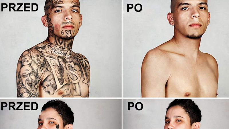 16 zdjęć, które pokazują jak zmienia się człowiek i jego odbiór przez otoczenie po usunięciu tatuaży