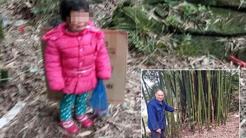 Przywiązał 2-letnią córkę do bambusowych pędów na cmentarzu i odszedł. Zostawił przy niej wiadomość
