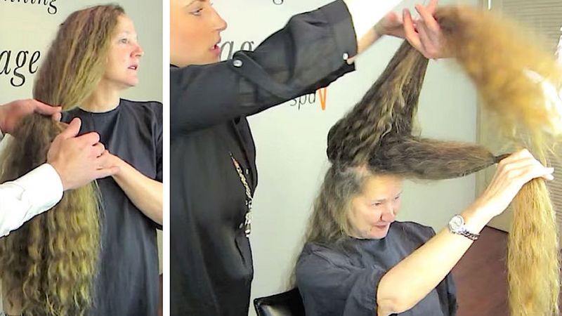 Przez 20 lat nie obcinała włosów. Kiedy się zdecydowała, stylista zmienił ją nie do poznania