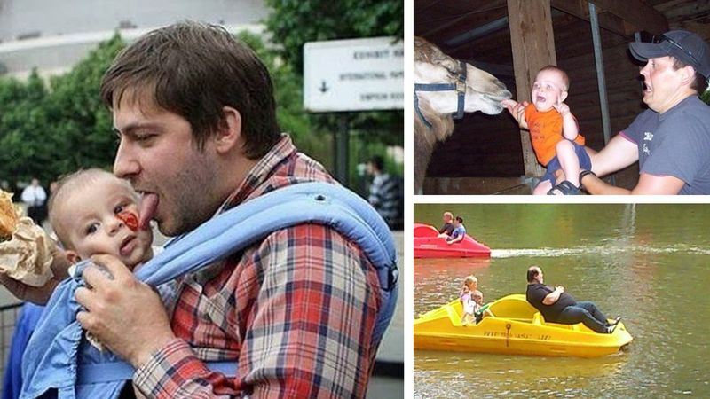 15 zdjęć, które dowodzą, że zostawianie dziecka samego z tatą może być dość ryzykowne