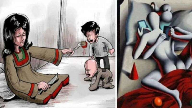 16 szokujących ilustracji przedstawiających smutną rzeczywistość. Okrutne, ale jakie prawdziwe…