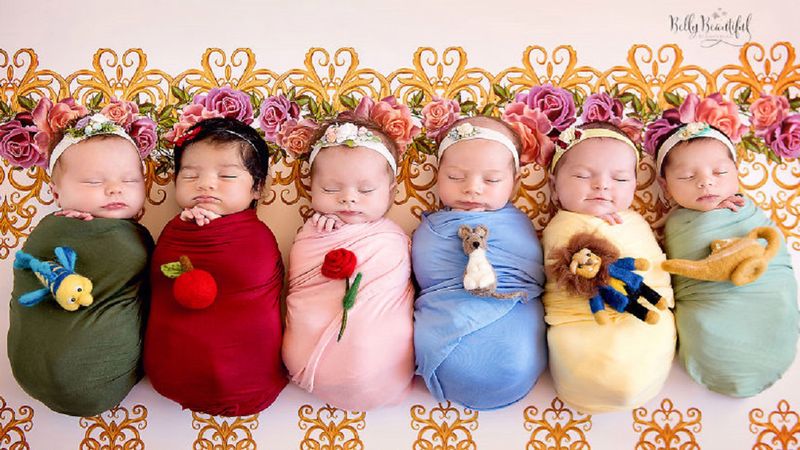 6 uroczych dziewczynek zostało przebrane za księżniczki Disneya. Ich zdjęcia podbiją serce każdego!