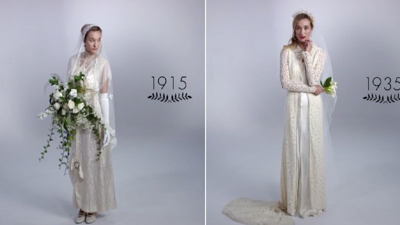 Tak zmieniały się suknie ślubne na przestrzeni ostatnich 100 lat. Różnica jest kolosalna!
