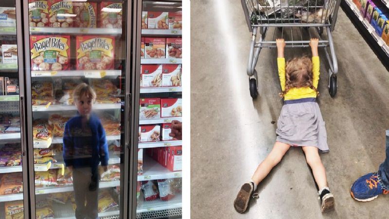 22 zabawne zdjęcia udowadniające, że zakupy z dziećmi to misja niemożliwa do wykonania