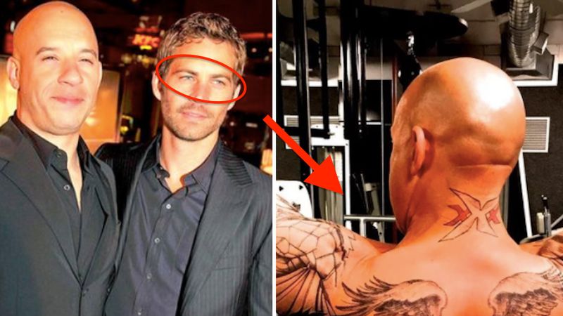 Vin Diesel zrobił sobie tatuaż, by uczcić pamięć o przyjacielu. Mieści się na jego plecach