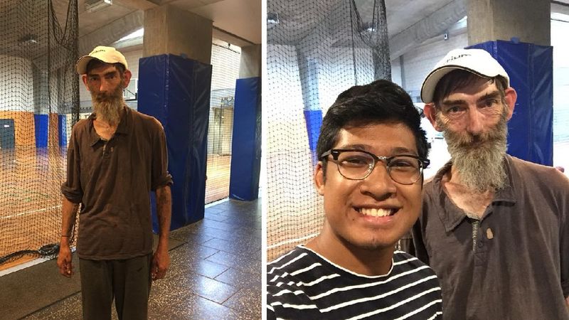18-letni uczeń spotkał bezdomnego i dał mu szansę na lepsze jutro. Pomógł mu, jak tylko mógł