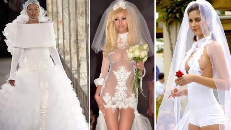 15 niestandardowych sukni ślubnych. Ciekawe, czy Panny Młode nie żałują swoich decyzji
