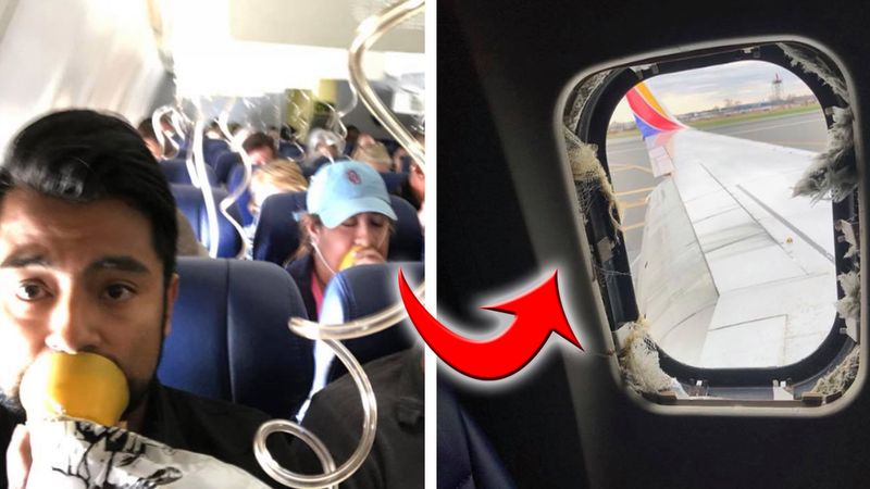 W czasie lotu rozbiło się okno samolotu i „wessało” jedną pasażerkę. Inni próbowali ją ratować