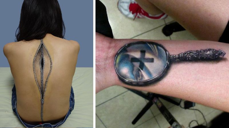 14 wyjątkowo realistycznych tatuaży 3D, które sprawią, że zaniemówisz z wrażenia