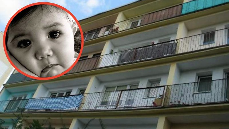 14-miesięczna dziewczynka wypadła z balkonu z trzeciego piętra. Mama niczego nie zauważyła