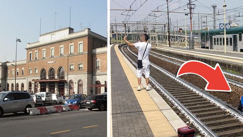 Na dworcu kobietę potrącił pociąg. Przechodzień wykorzystał okazje, aby zrobić selfie