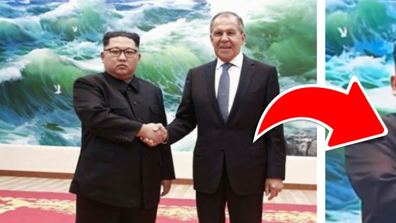 Rosyjska telewizja przerobiła zdjęcie Kim Dzong Una. Na drugim wygląda znacznie lepiej