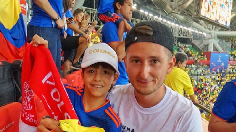 Mały Kolumbijczyk podszedł do Polaka po przegranym meczu. Kibice powinni brać z niego przykład
